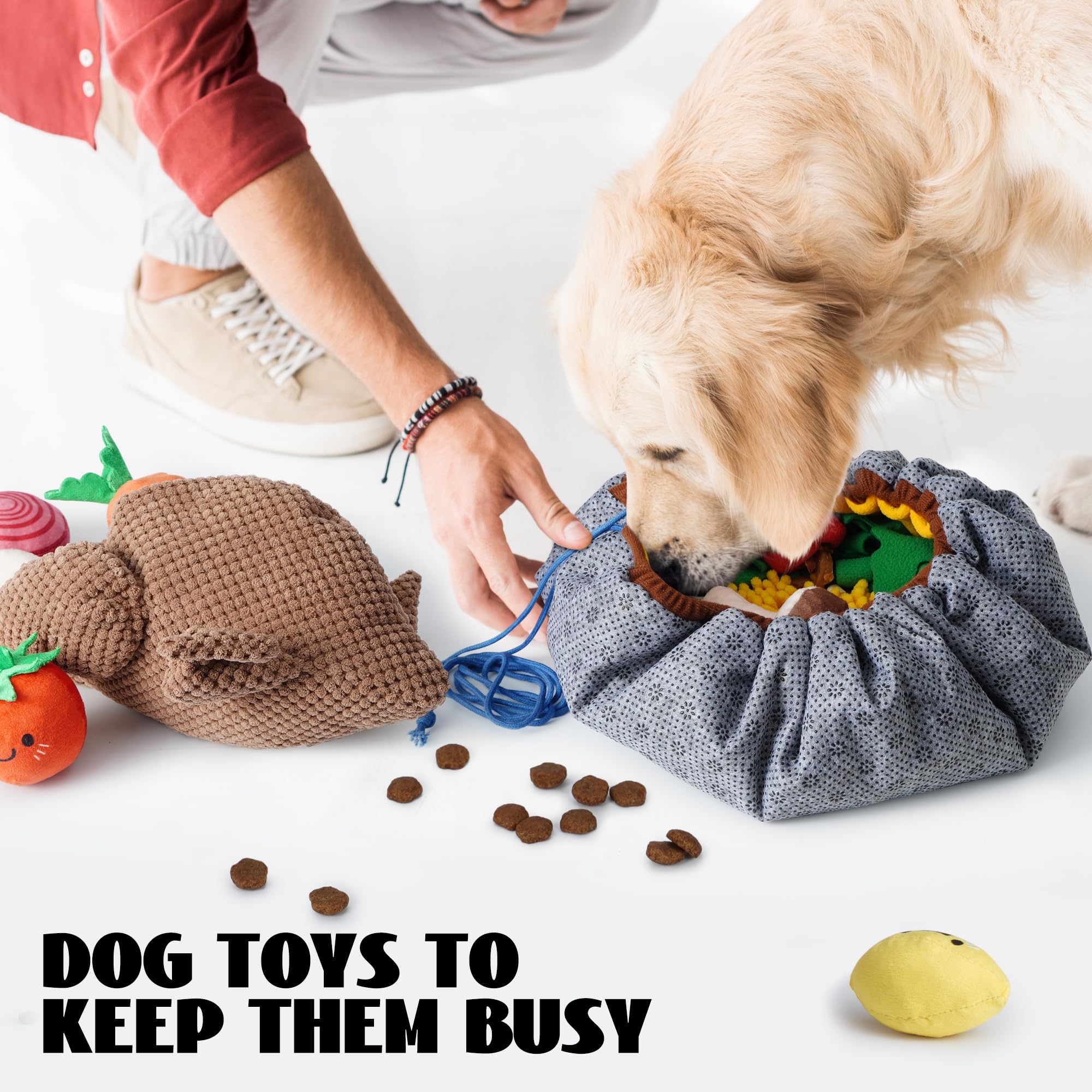 Nocciola Juguete 7 en 1 para perros con pavo: ideal para juegos de búsqueda y descubrimiento.