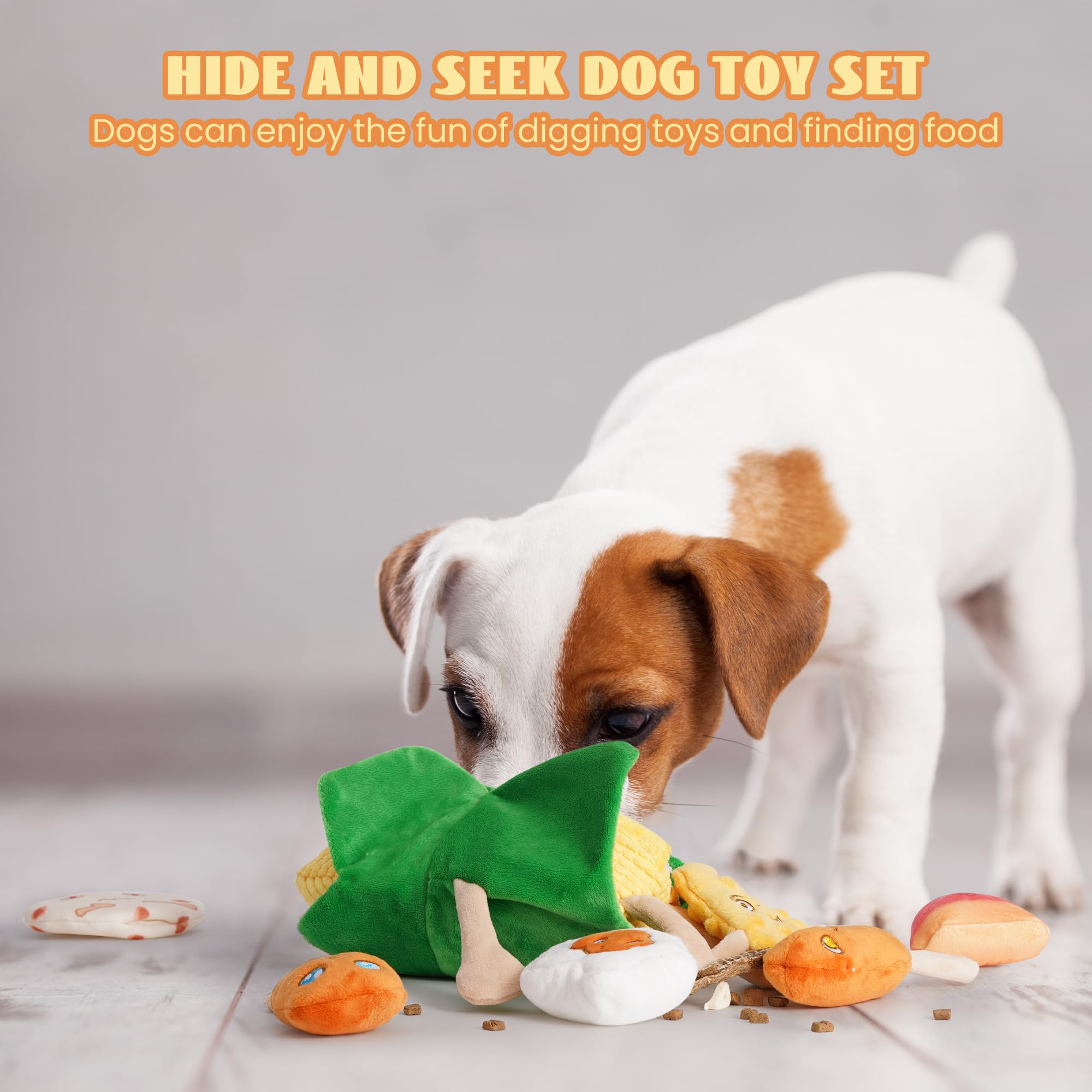 Nocciola Juguete perro chirrido-crujido ideal para juego interactivo en casa.