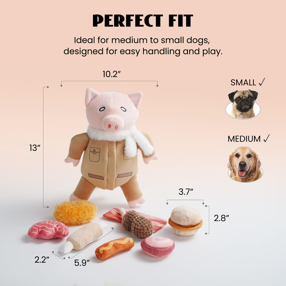 Material resistente y duradero de Nocciola, juguete seguro para masticación prolongada.