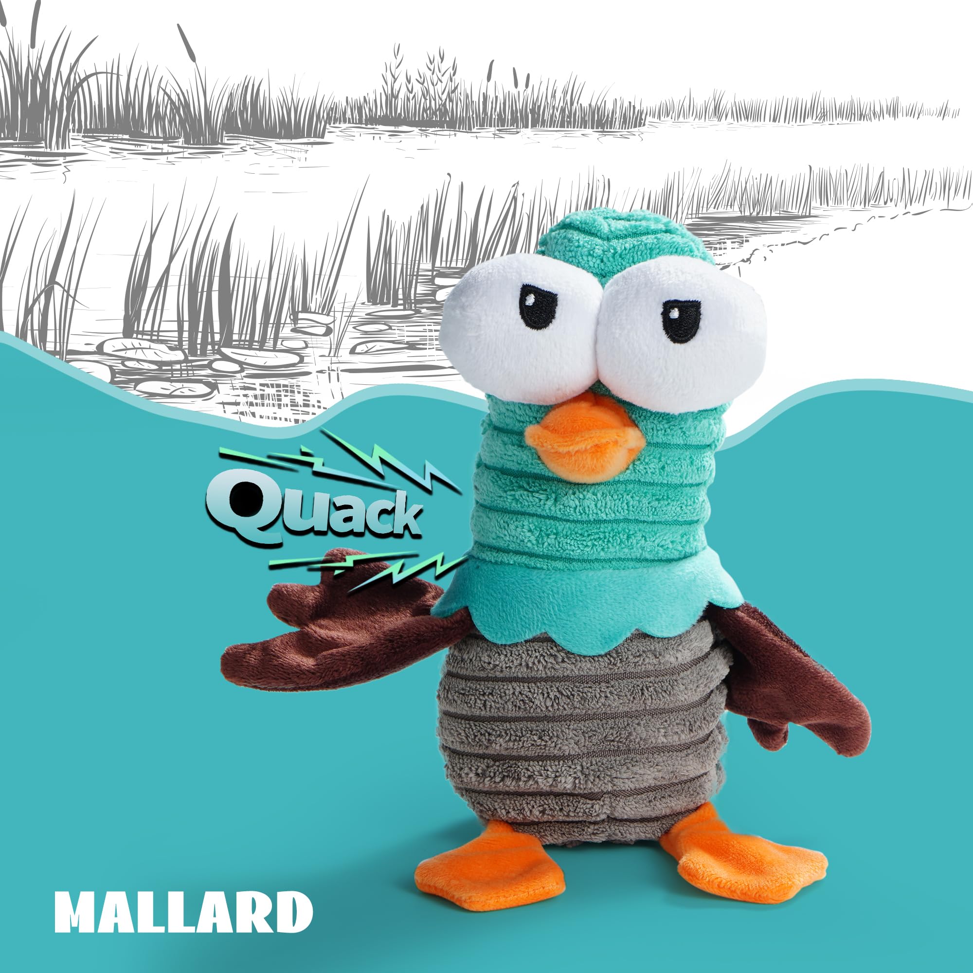 Juguete Nocciola pato Mallard para juego de buscar