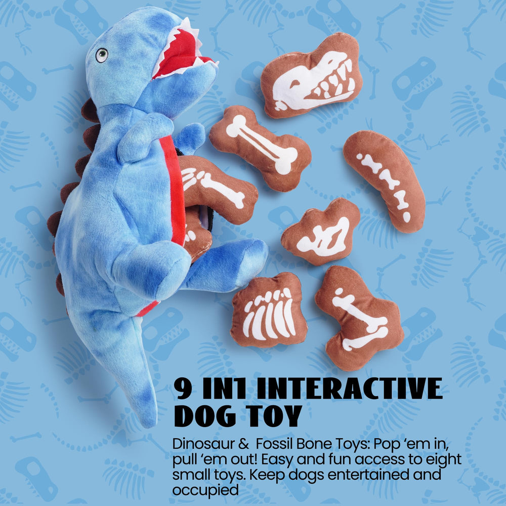 Nocciola fósiles pequeños con dinosaurio para juego interactivo