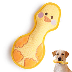 Juguete Nocciola pato con sonido, irrompible para perros activos.
