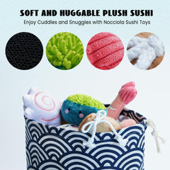 Juguete sushi Nocciola con agarre cómodo para perros pequeños