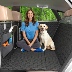 NOMTOS protector de asiento para perros con base dura, previene deslizamientos y protege el tapizado.