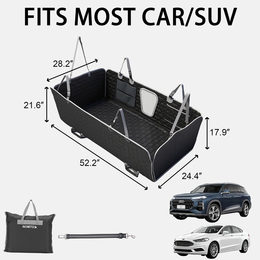 NOMTOS extensor trasero para SUV y camiones protege el espacio de la espalda.