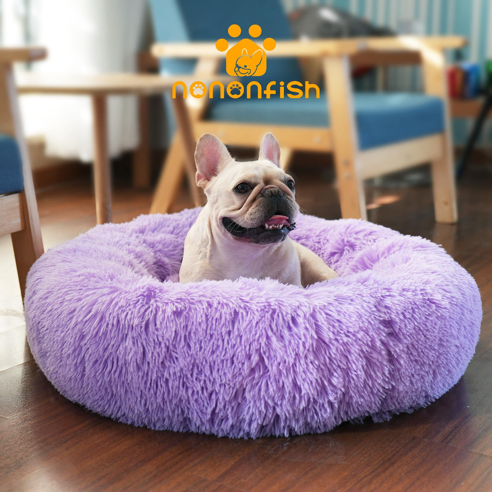 Cama amplia de nononfish para gatos y perros pequeños.