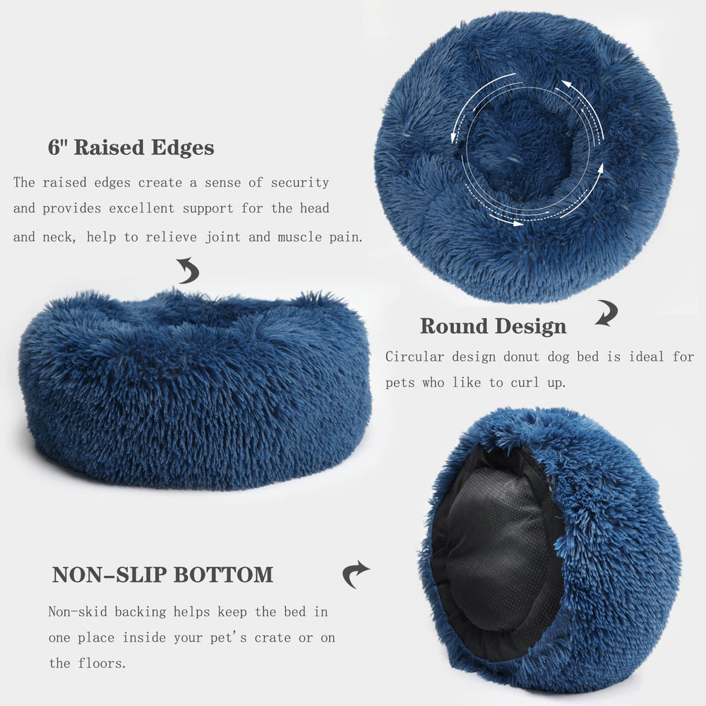 Nononfish cama donut lavable a máquina, limpieza rápida y conveniente