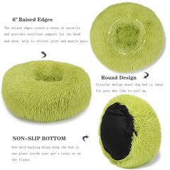 Nononfish cama-donut suelo antideslizante mantiene estable la cama.