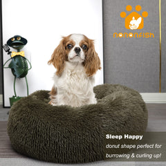 Textura felpa suave de la cama donut de Nononfish para descanso cómodo