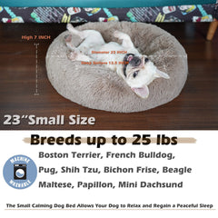Nononfish cama para gato grande, felpa suave para calidez y confort.