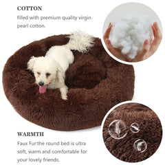 Cama nononfish para perro con borde alzado, ofrece soporte del cuello