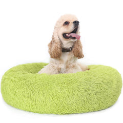 Nononfish cama perro calmante en forma de rosquilla de 30 pulgadas para sueño seguro.
