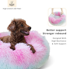 nononfish cama para perro con textura de felpa suave para tranquilidad