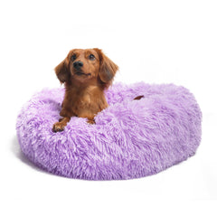 Nononfish cama para perros Calming Donut de 30 pulgadas, apoyo suave para dormir