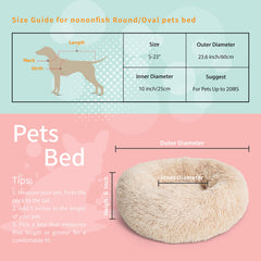 Nononfish cama para perro, felpa suave para descansar cómodo.