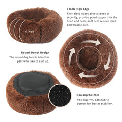 Nononfish cama rosquilla-tamano-pequeno ideal para razas toy y gatitos.