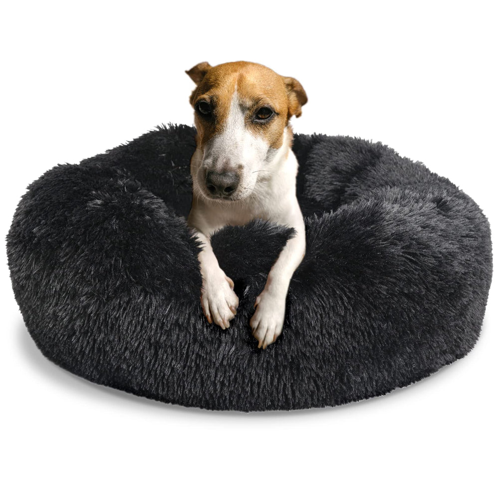 nononfish cama-redonda-calma para perro mediano ofrece refugio suave para dormir.