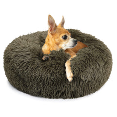 Nononfish cama rosquilla para perros pequeños, refugio suave y seguro.