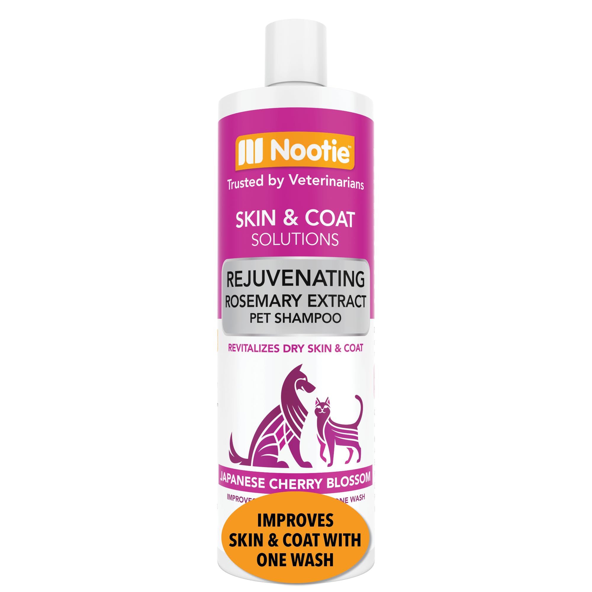 Nootie champú para perros con piel sensible en una botella, cuidado suave para pelaje.