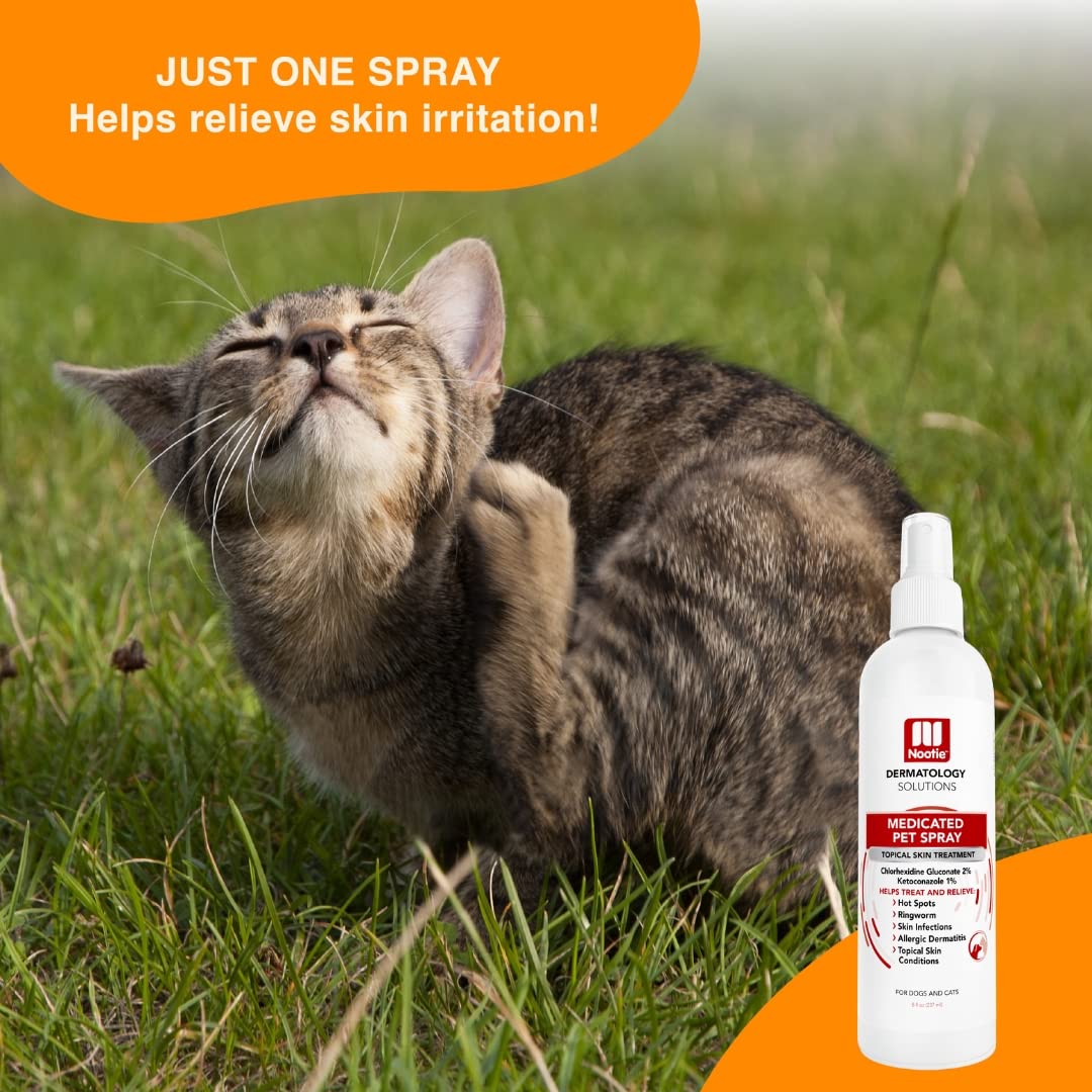 Nootie spray hecho en EE. UU. con confianza para clínicas veterinarias.