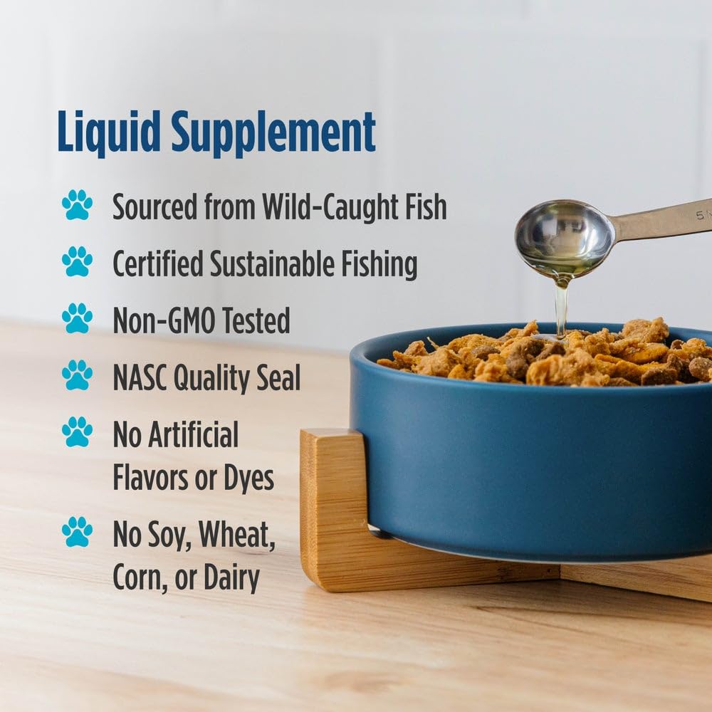Frasco de Nordic Naturals Omega-3 Pet de 8 oz listo para uso diario