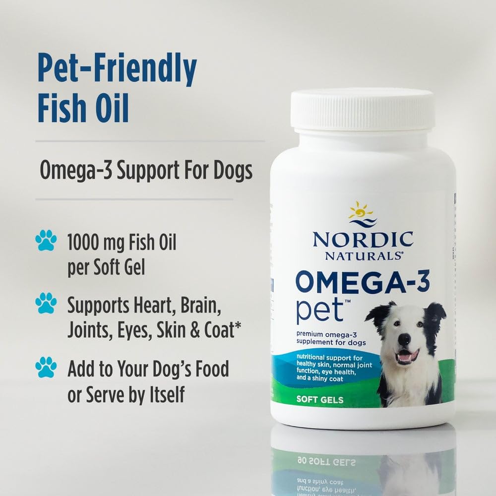 Nordic Naturals Omega-3 Pet, cuidado del corazón de la mascota.