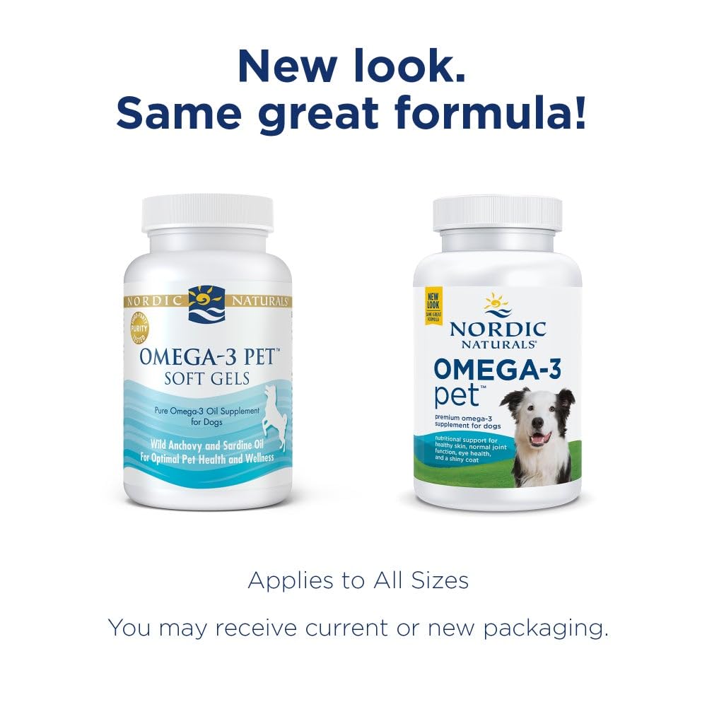 Nordic Naturals Omega-3 Pet sin sabor facilita la administración diaria.