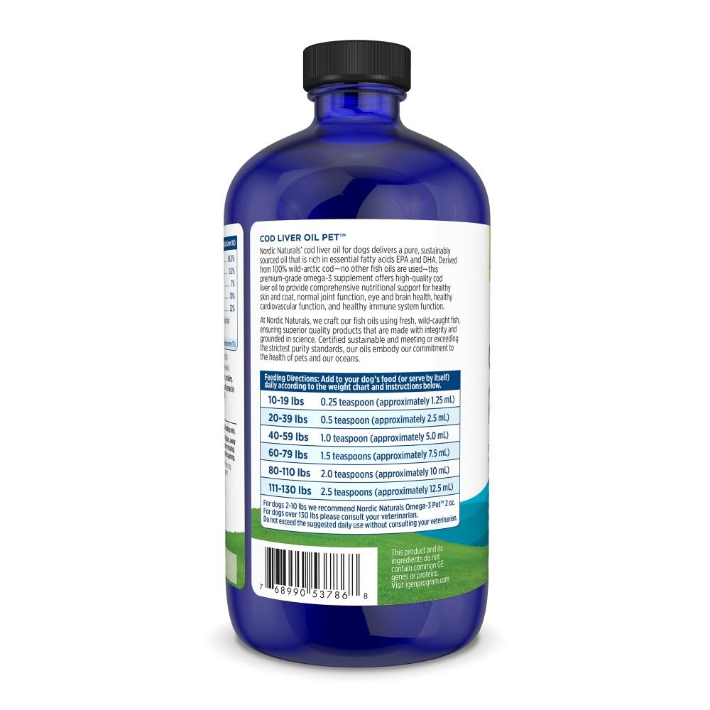 Perro con pelaje saludable gracias al aceite de hígado Nordic Naturals