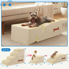 Nordjager escaleras para perros con espuma de memoria para soporte suave.