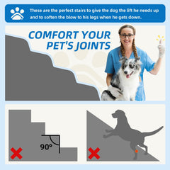 Nordjager escaleras para perros con superficie antideslizante para seguridad.