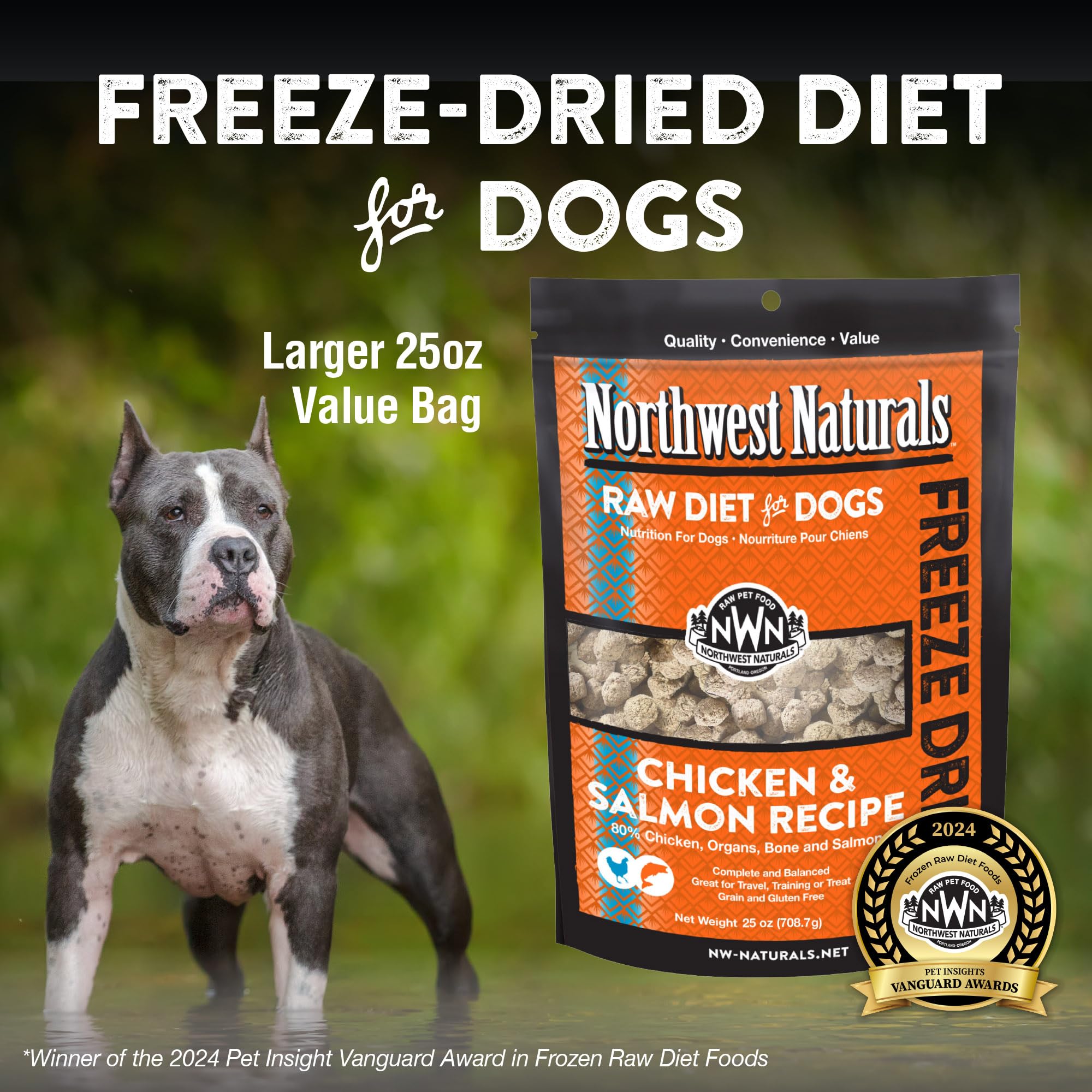 Northwest Naturals comida perro grado humano, calidad segura en cada porción.