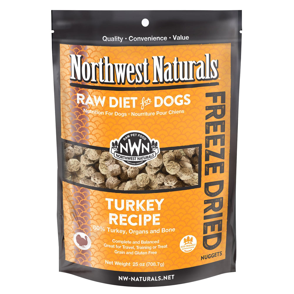Northwest Naturals alimento para perros pavo liofilizado en bocado, sabor delicioso y práctico