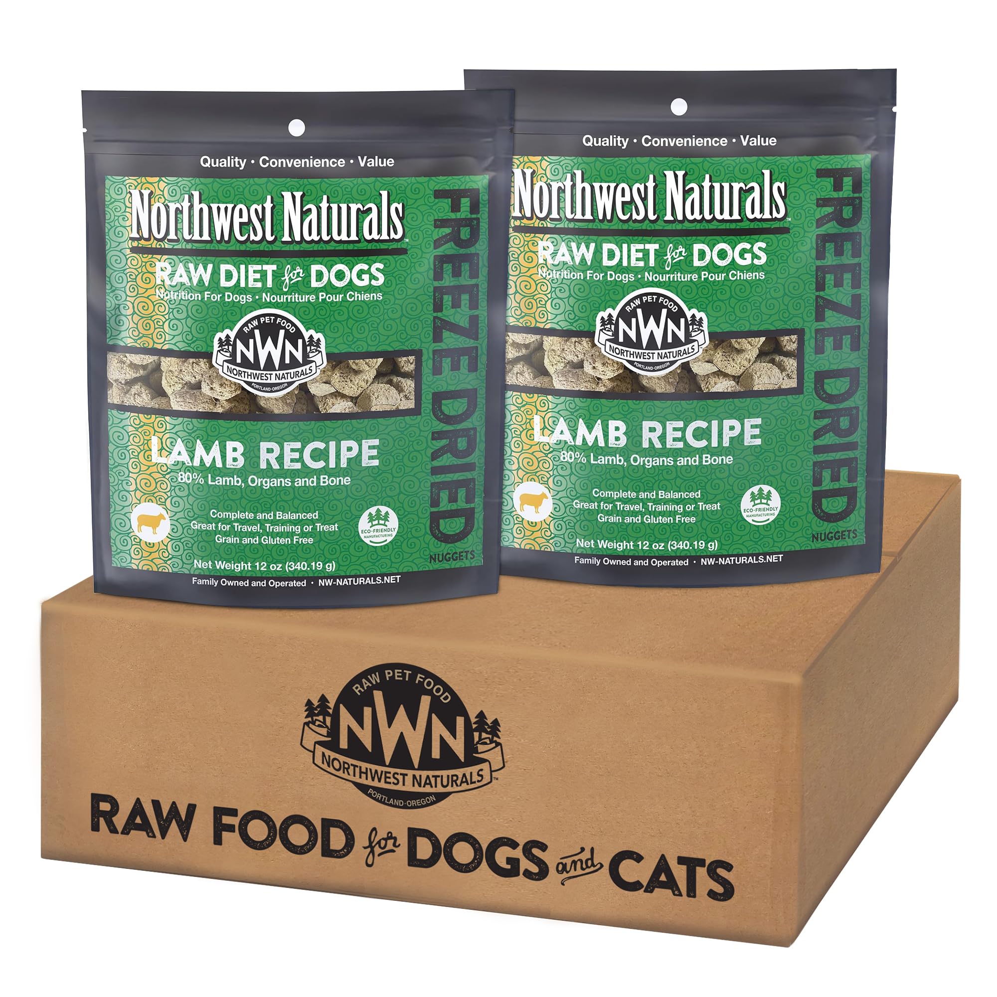 Northwest Naturals Bocados de cordero deshidratados, fáciles de masticar para perros de todas las edades.