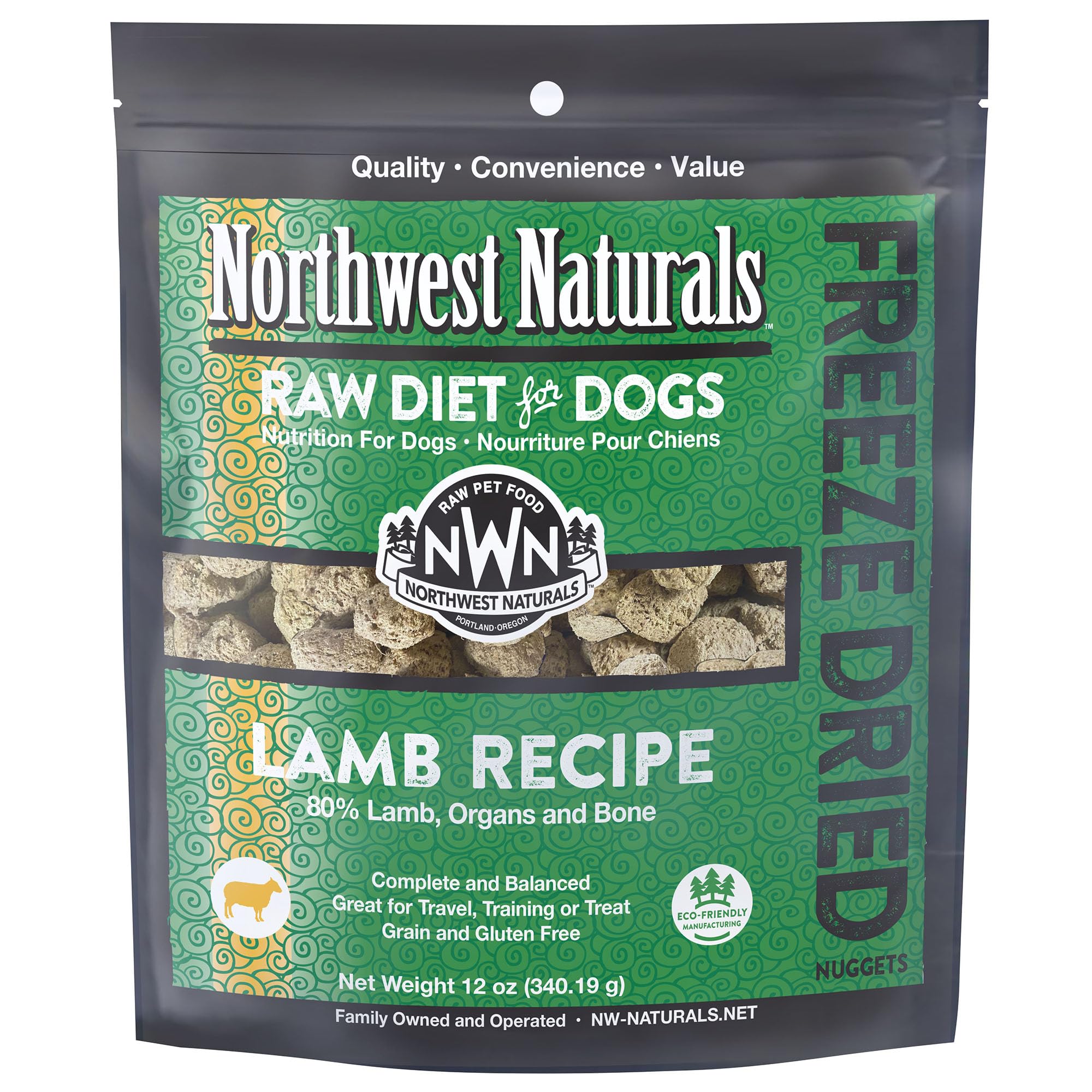 Northwest Naturals Bocados de cordero liofilizados para entrenamiento y recompensa