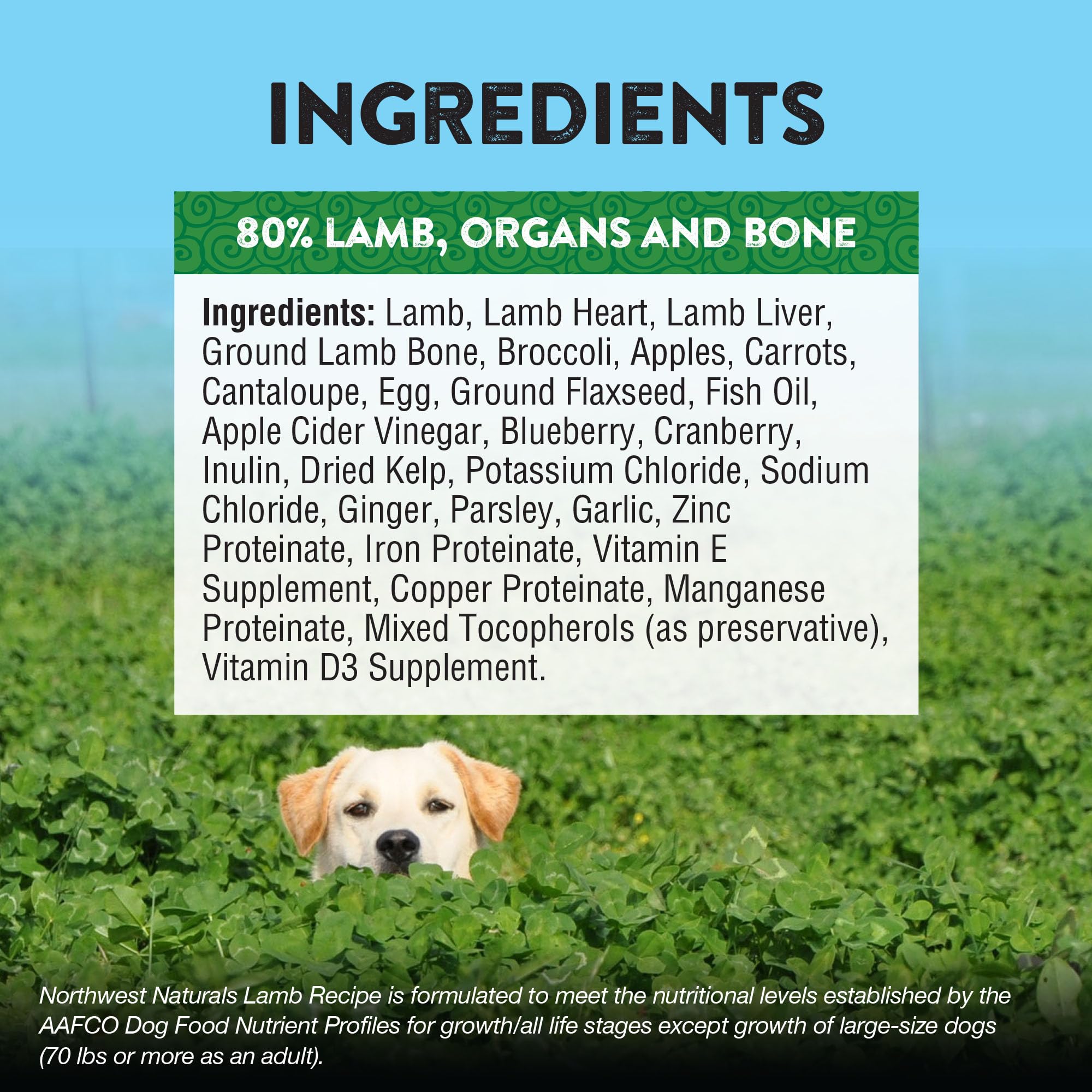 Ingredientes de grado humano de Northwest Naturals, para una opción de calidad y seguridad.