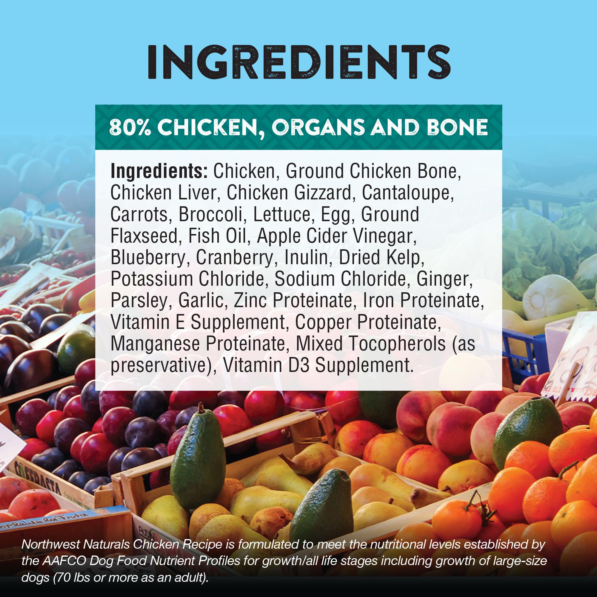 Northwest Naturals sin granos de pollo liofilizado: opción proteica para perros.