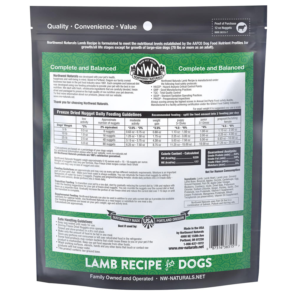 Northwest Naturals Sin granos, opción natural para dietas específicas de perros.