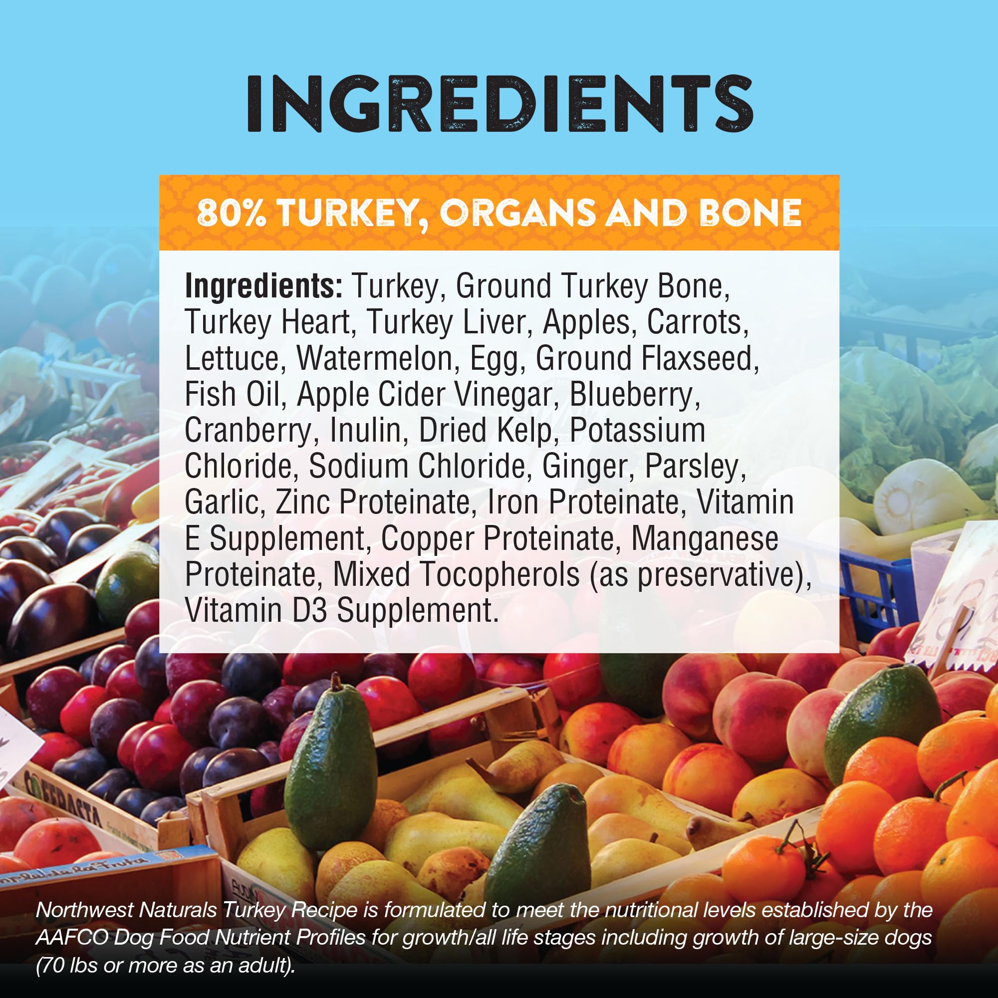 Alimento sin granos de Northwest Naturals, ideal para una dieta equilibrada.