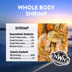 Ingrediente único: gambas, Northwest Naturals, opción simple para dieta de tu mascota.