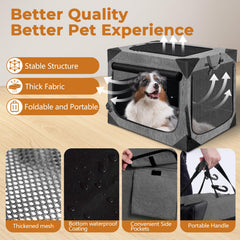 Jaula Nottia con ventilación 360 para perros grandes.