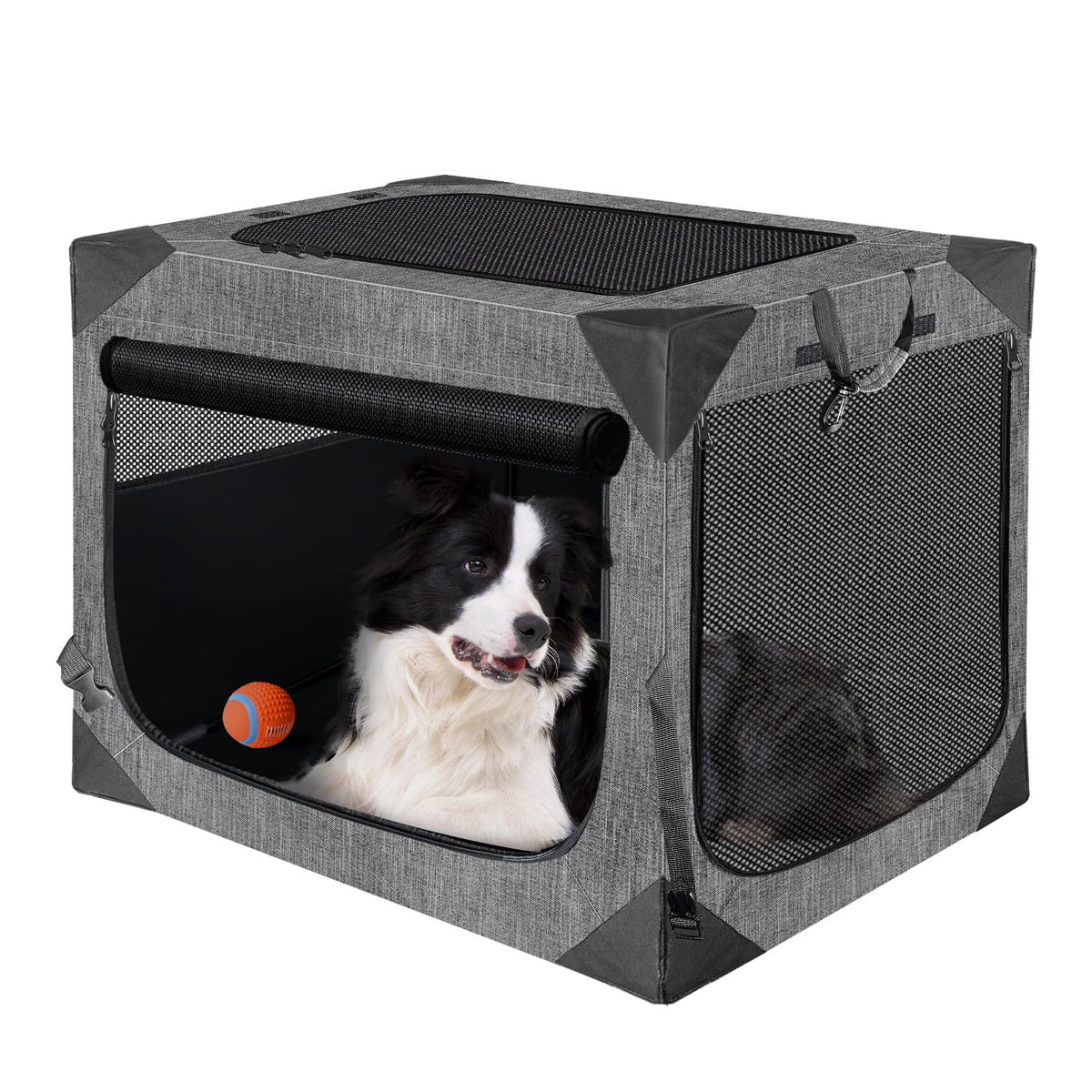 Nottia jaula plegable para coche, transporte fácil y guardado compacto.