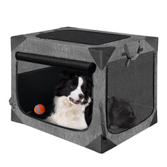 Nottia jaula plegable para coche, transporte fácil y guardado compacto.
