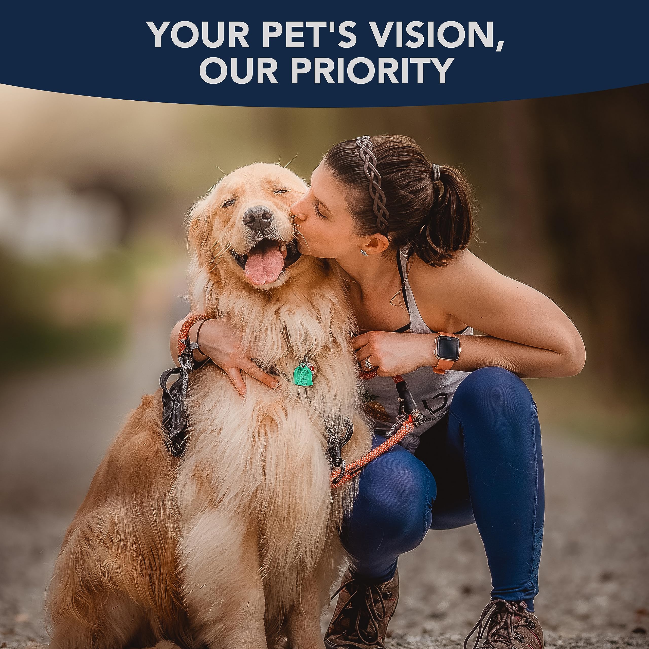 Recomendado por veterinarios para el cuidado ocular de mascotas.