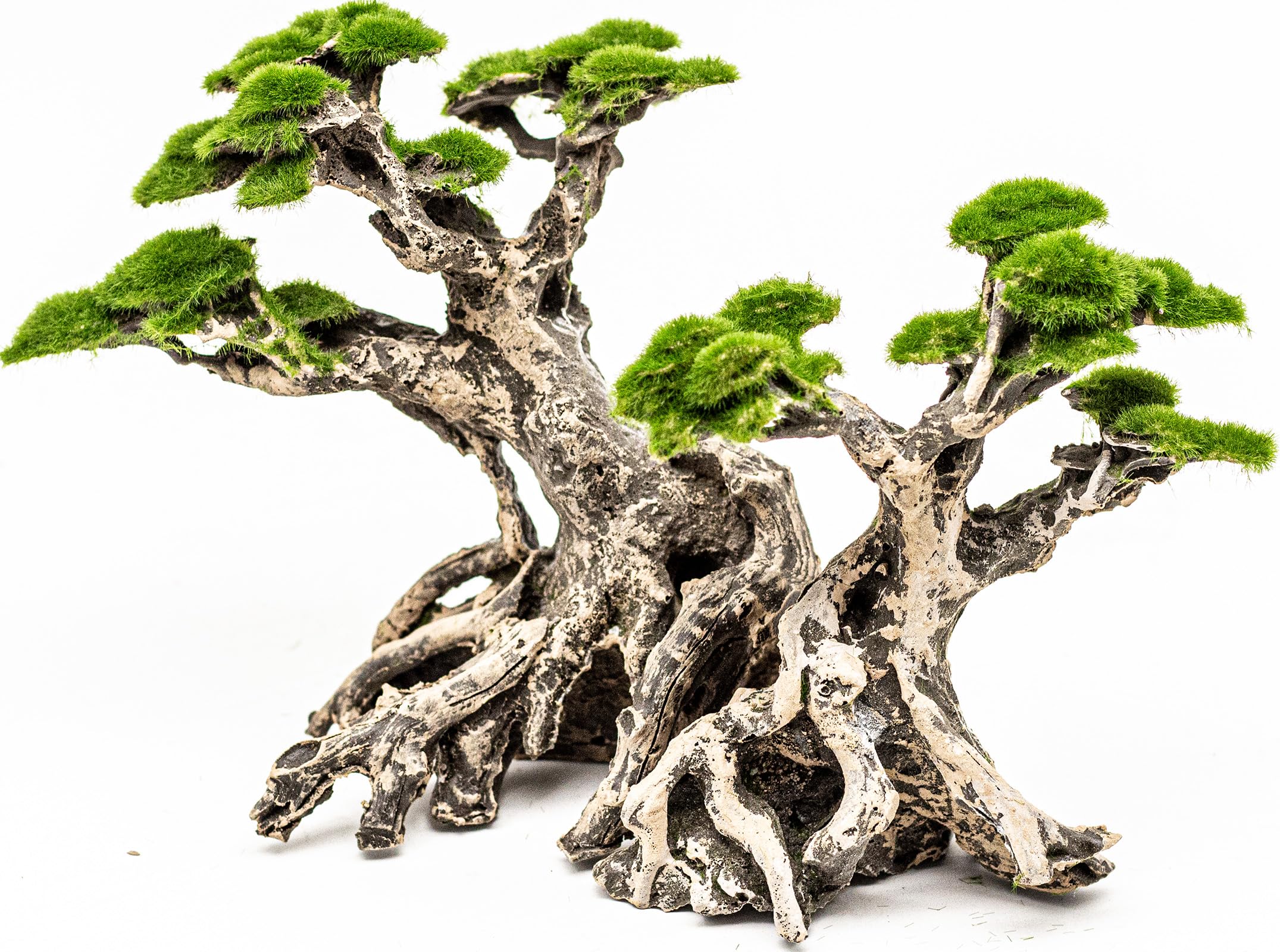 Novelsite bonsai musgo artificial en acuario, centro visual llamativo para tu tanque.