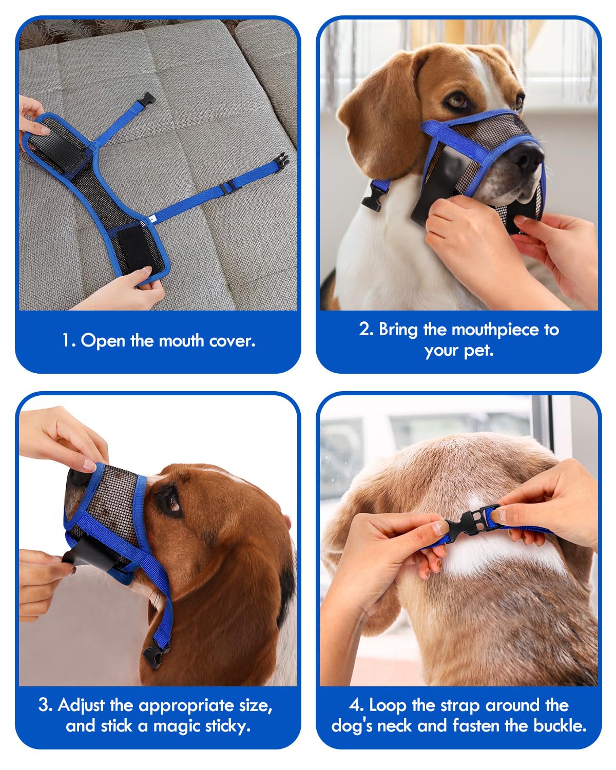 NOWAWEVE bozal perro compacto plegable: fácil de guardar en bolso