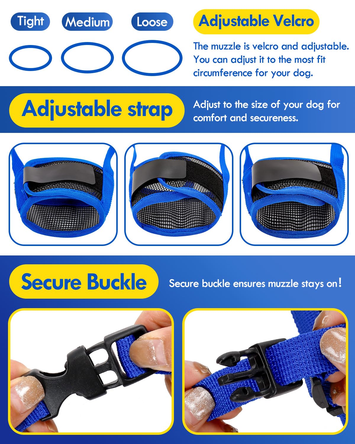 NOWAWEVE bozal perro con acolchado suave: protección suave para nariz sensible