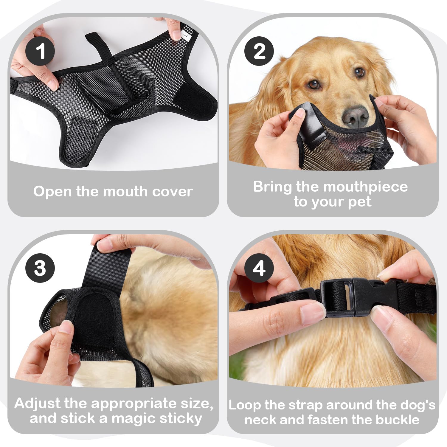 NOWAWEVE bozal para paseo, entrenamiento y visitas al veterinario con confort.