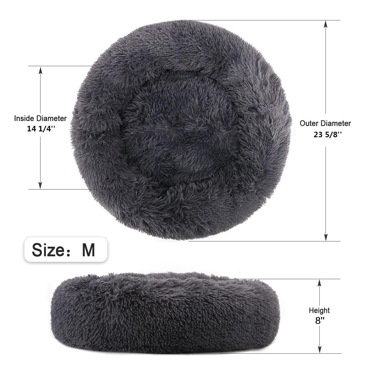 NOYAL Acolchado de pelo sintético para comodidad envolvente