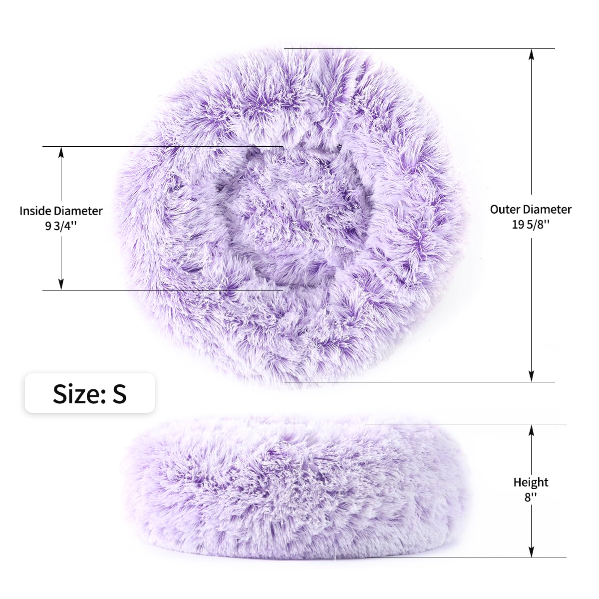 NOYAL cama dona para perro funda lavable a máquina para limpieza.