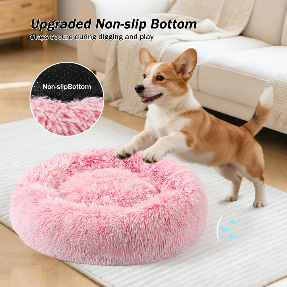 NOYAL Cama Donut borde alzado favorece sentirse protegido durante la siesta.